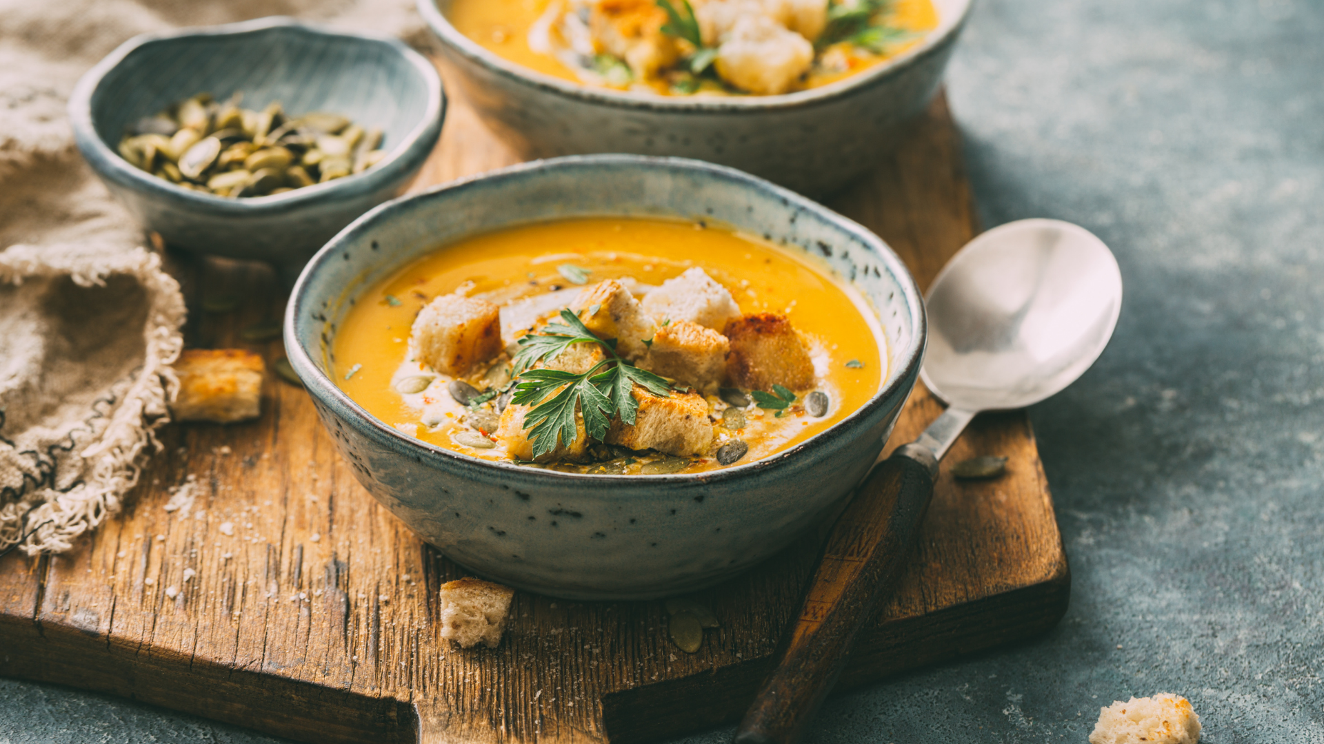 Mein Rezept für cremige Kürbissuppe