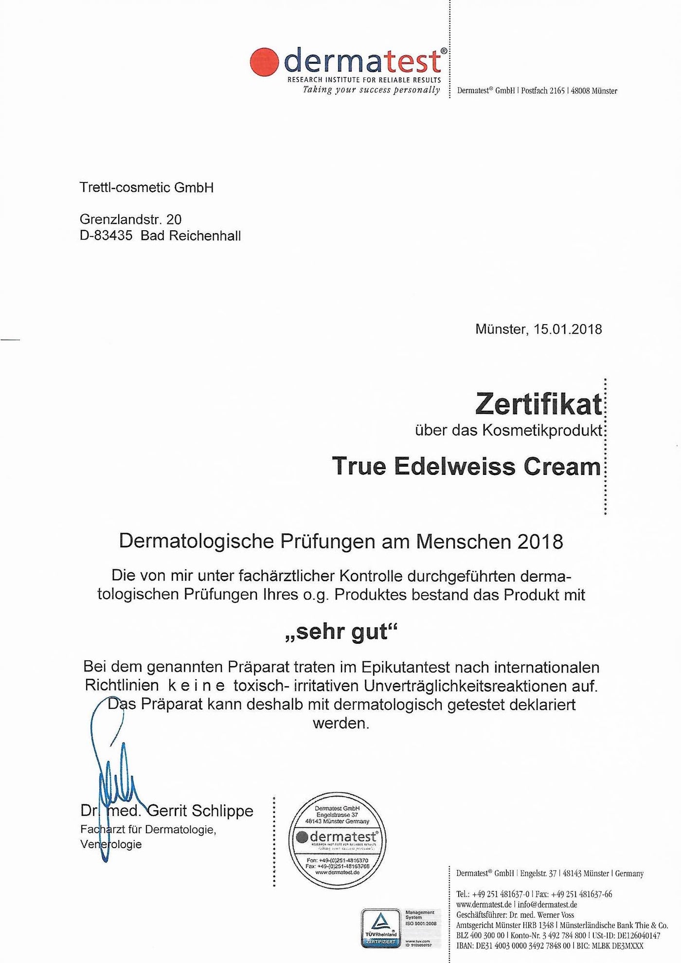 True Edelweiß-Zertifikat.jpg__PID:ae317181-b854-4d6d-a939-2a5355ee7723