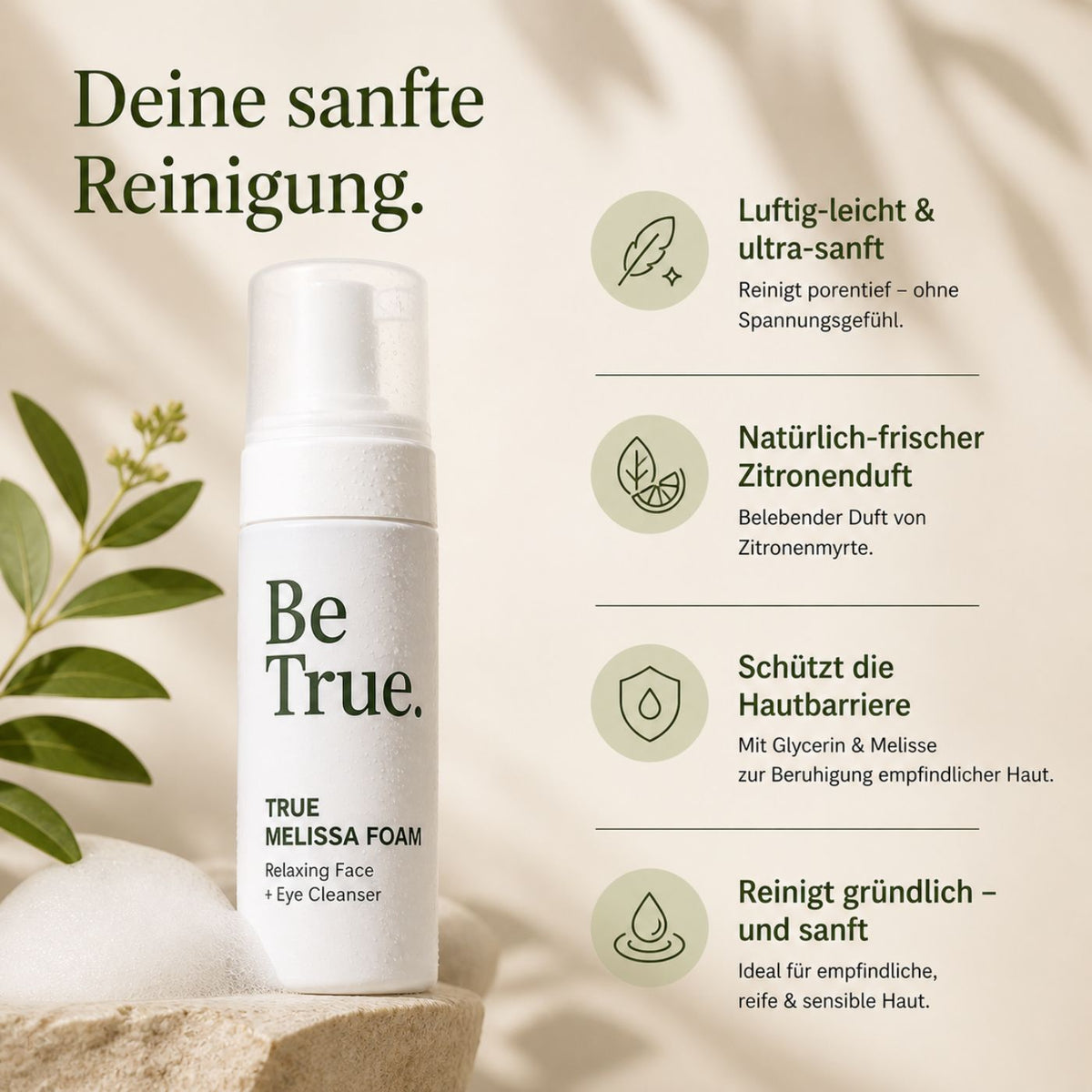 True Melissa Reinigungsschaum