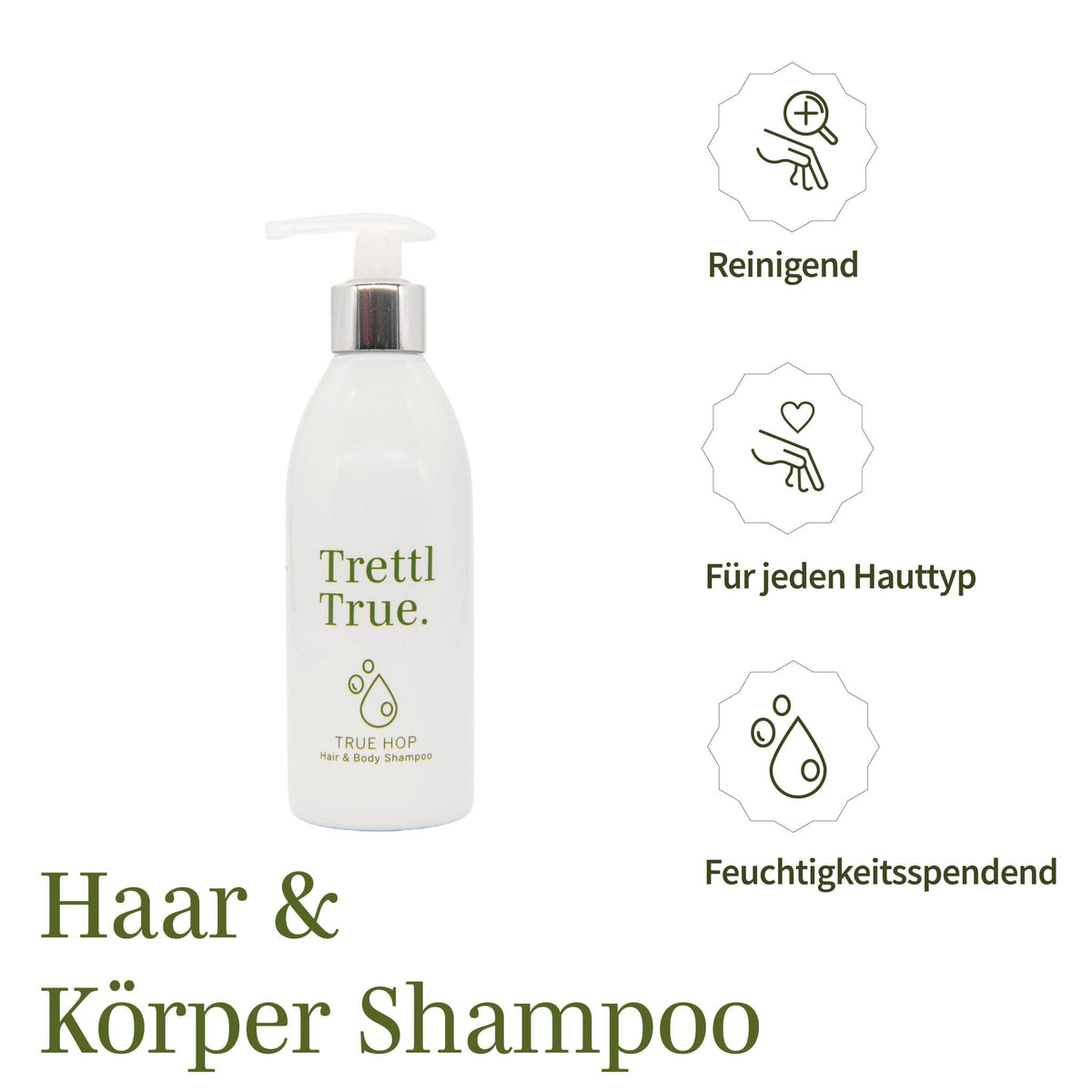 Trettl Cosmetics True Hop Hair + Body Shampoo